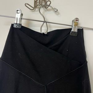 Aerie offline cross front black leggings